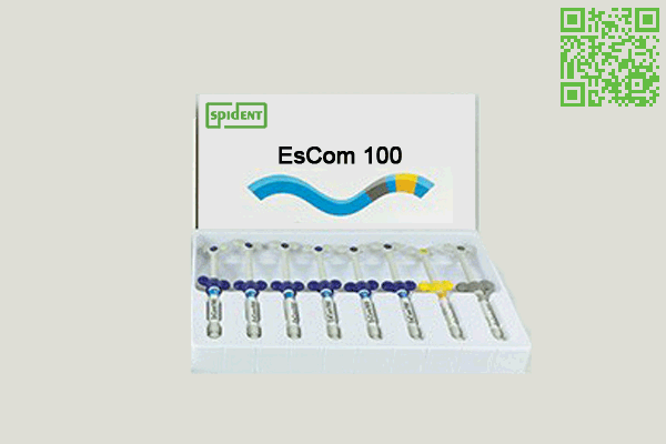 کیت کامپوزیت نانوهیبرید لایت کیور - تصویر بزرگ و واضح - EsCom100 - Spident - اسپیدنت