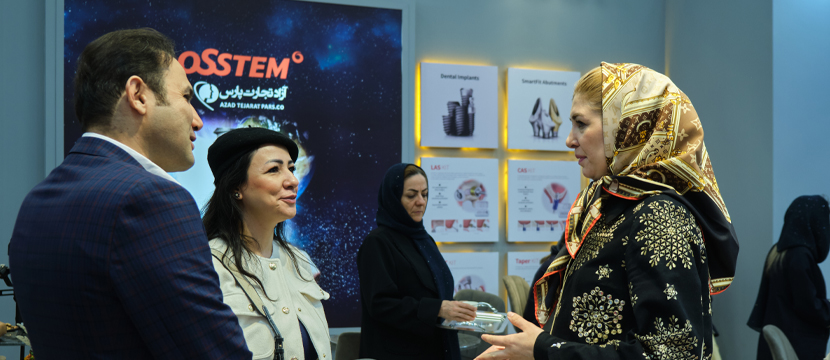 حضور سرکار خانم رضیئی در غرفه آزاد تجارت پارس