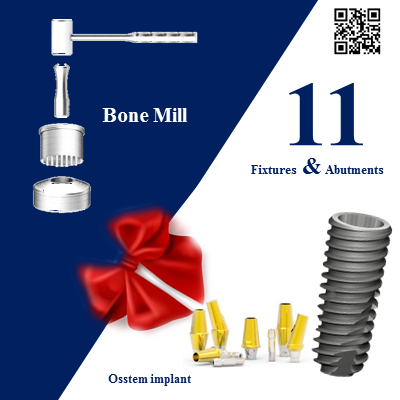 TSIII SA Fixture NO-mount,Transfer abutment,Bone Mill